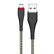 Кабель USB - micro USB Borofone BX25 Powerful 12W 100см 2,4A  (black)