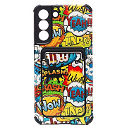 Чехол-накладка - SC284 с картхолдером для "Samsung SM-S906 Galaxy S22+" (004) (multicolor)