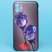 Чехол-накладка - SC185 для "Apple iPhone 11" (006) (black/blue)