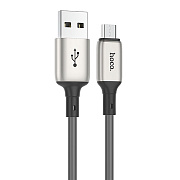Кабель USB - micro USB Hoco X66 12W 100см 2,4A  (gray)