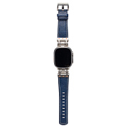 Ремешок - ApW40 экокожа Apple Watch 42/44/45/49 mm (dark blue)