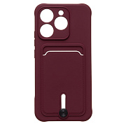 Чехол-накладка - SC304 с картхолдером для "Realme 15T" (bordo) (241745)