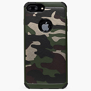 Чехол-накладка - SC094 Military для "Apple iPhone 7 Plus/iPhone 8 Plus" (001) (green/black)