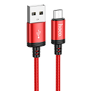 Кабель USB - micro USB Hoco X89 Wind 12W 100см 2,4A  (red)