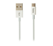 Кабель USB - micro USB Hoco X23 Skilled  100см 2,1A  (white)