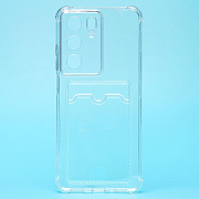 Чехол-накладка - SC276 с картхолдером для "Realme C75" (transparent) (239367)