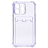 Чехол-накладка - SC276 с картхолдером для "Apple iPhone 13 Pro" (light violet)