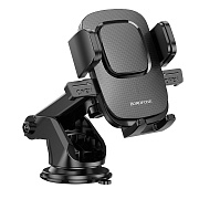 Держатель автомобильный Borofone зажим BH60 лобовое стекло, приборная панель (black)