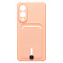 Чехол-накладка - SC304 с картхолдером для "Samsung Galaxy S25 Edge" (light pink)