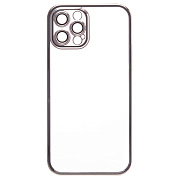 Чехол-накладка - PC073 с закрытой камерой для "Apple iPhone 12 Pro Max" (silver) (213786)