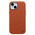Чехол-накладка Cellis SM030 SafeMag для "Apple iPhone 15" Натуральная кожа зернистая (brown) (237468)