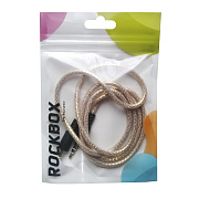 Кабель AUX (папа-папа) RockBox RC-MM2*  100см   (yellow)