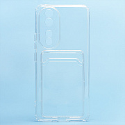 Чехол-накладка - SC276 с картхолдером для "Huawei Honor 90" (transparent)