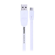 Кабель USB - micro USB Remax RC-001m Full Speed 10,5W 200см 2,1A  (white)