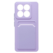 Чехол-накладка - SC337 с картхолдером для "Xiaomi 14T" (light violet) (237291)