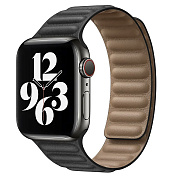 Ремешок - ApW31 Apple Watch 38/40/41 mm экокожа на магните (black)