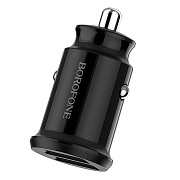 Адаптер Автомобильный Borofone BZ8 MaxRide 2USB/5V/2.4A (black)