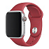 Ремешок - ApW Sport Band Apple Watch 42/44/45/49 mm силикон на кнопке (S) (dark coral)