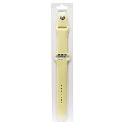 Ремешок - ApW Sport Band Apple Watch 42/44/45/49 mm силикон на кнопке (L) (lemon cream)