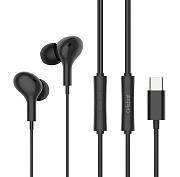 Проводные наушники с микрофоном внутриканальные Celebrat D13 Type-C  (black)