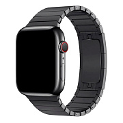 Ремешок - ApW34 металл блочный на застежке Apple Watch 38/40/41 mm (black)