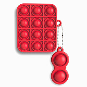 Чехол - AP009 POP IT для кейса "Apple AirPods" (red)