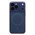 Чехол-накладка - SM091 AG-Glass SafeMag для "Apple iPhone 13 Pro" (dark blue)