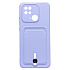 Чехол-накладка - SC304 с картхолдером для "Xiaomi Redmi 10C" (dark violet)