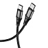 Кабель Type-C - Type-C Hoco X50 Excellent 100W 100см 5A  (black)