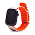 Ремешок - ApW26 Ocean Band Apple Watch 42/44/45/49 mm силикон (white/orange)