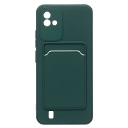 Чехол-накладка - SC315 с картхолдером для "OPPO realme C11 2021" (dark green) (214437)