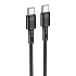 Кабель Type-C - Type-C Hoco X83 60W 100см 3A  (black)