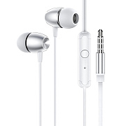 Проводные наушники с микрофоном внутриканальные Borofone BM57 Platinum Jack 3,5  (silver)