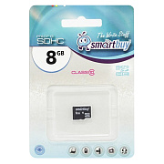 Карта флэш-памяти MicroSD  8 Гб Smart Buy без SD адаптера (class 10)