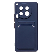 Чехол-накладка - SC337 с картхолдером для "Tecno Camon 30 4G" (dark blue) (231078)