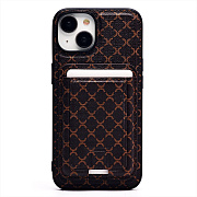 Чехол-накладка - SM022 SafeMag c картхолдером  для "Apple iPhone 14" (coffee)