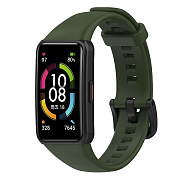 Ремешок - Honor Band 6 силикон на кнопке (green)