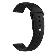 Ремешок - WB34 Sport Band силикон на кнопке Универсальный 22мм (black)