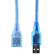 Кабель-удлинитель USB - 7,5W 300см 1,5A  (blue)