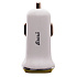 Адаптер Автомобильный Brera CAU2-3A 2USB/5V/3A (white/yellow)