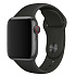 Ремешок - ApW Sport Band Apple Watch 42/44/45/49 mm силикон на кнопке (S) (dark grey)