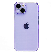 Чехол-накладка - SC344 для "Apple iPhone 14" (transparent/violet) (232029)