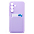Чехол-накладка - SC337 с картхолдером для "Samsung Galaxy S25 FE" (light violet) (242286)