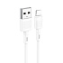 Кабель USB - Apple lightning Hoco X83 12W 100см 2,4A  (white)