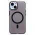 Чехол-накладка - SM038 SafeMag для "Apple iPhone 13/iPhone 14" (black/matte transparent) (238584)