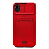 Чехол-накладка - PC066 с картхолдером (360) для "Apple iPhone XR" (red/black) (207035)
