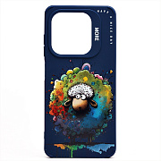 Чехол-накладка - SC335 для "TECNO Spark 20/Spark 20C" (овечка) (dark blue)