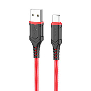Кабель USB - Type-C Borofone BX67 15W 100см 3A  (red)