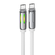Кабель Type-C - Type-C Hoco U136 Prize PD 60W 100см 3A  (white)