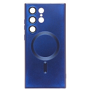 Чехол-накладка - SM020 Matte SafeMag для "Samsung Galaxy S23 Ultra" (dark blue) 